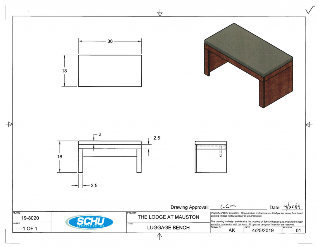 Luggage Bench