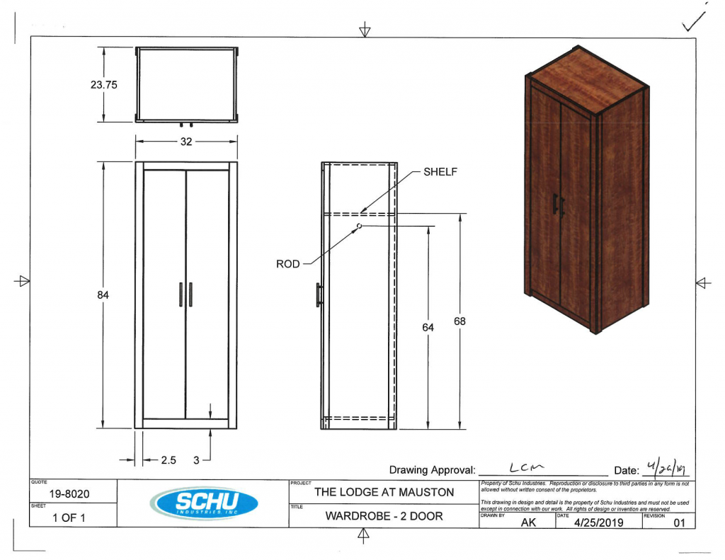 Wardrobe - 2 Door